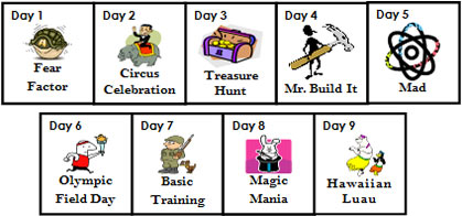 winter camp day breakdown